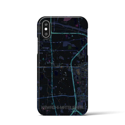 【河内松原（大阪府）】地図柄iPhoneケース（バックカバータイプ）