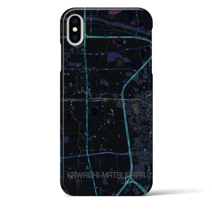 【河内松原（大阪府）】地図柄iPhoneケース（バックカバータイプ）