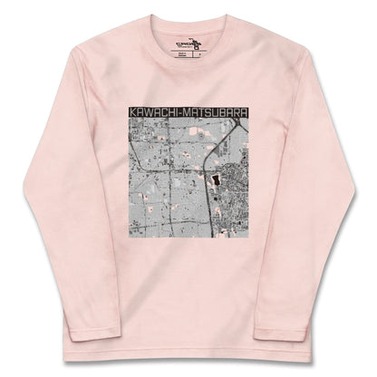 【河内松原（大阪府）】地図柄ロングスリーブTシャツ