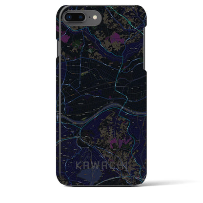 【河内（茨城県）】地図柄iPhoneケース（バックカバータイプ）