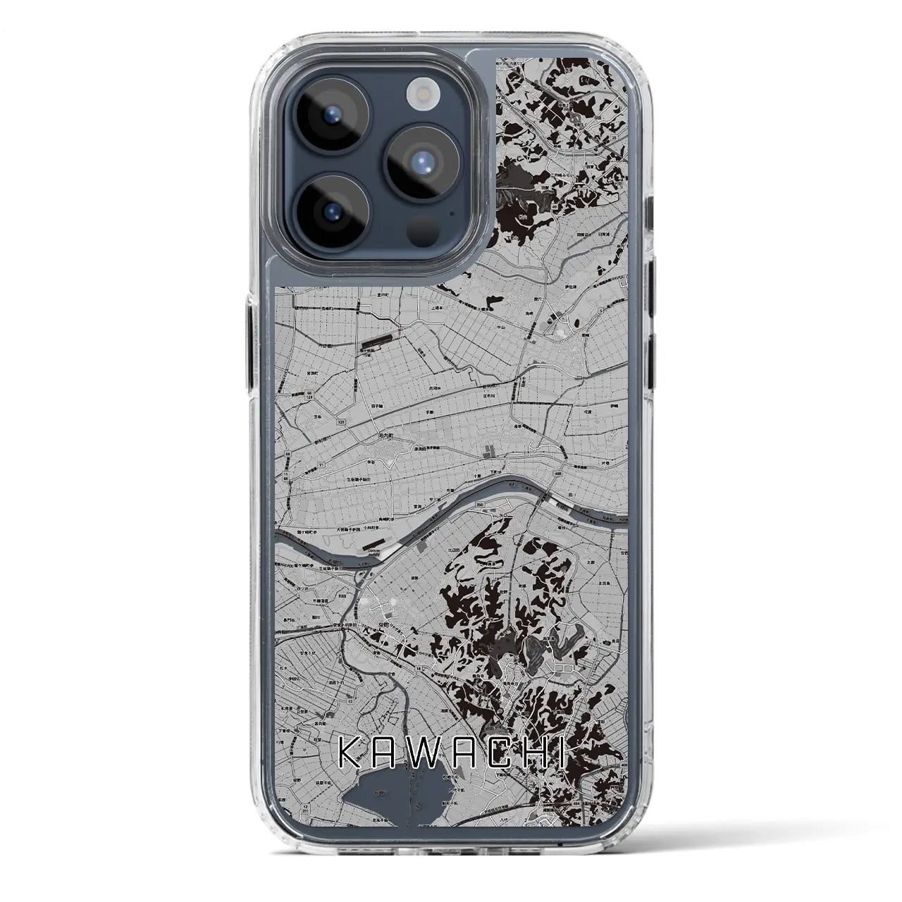 【河内（茨城県）】地図柄iPhoneケース（MagSafeタイプ）