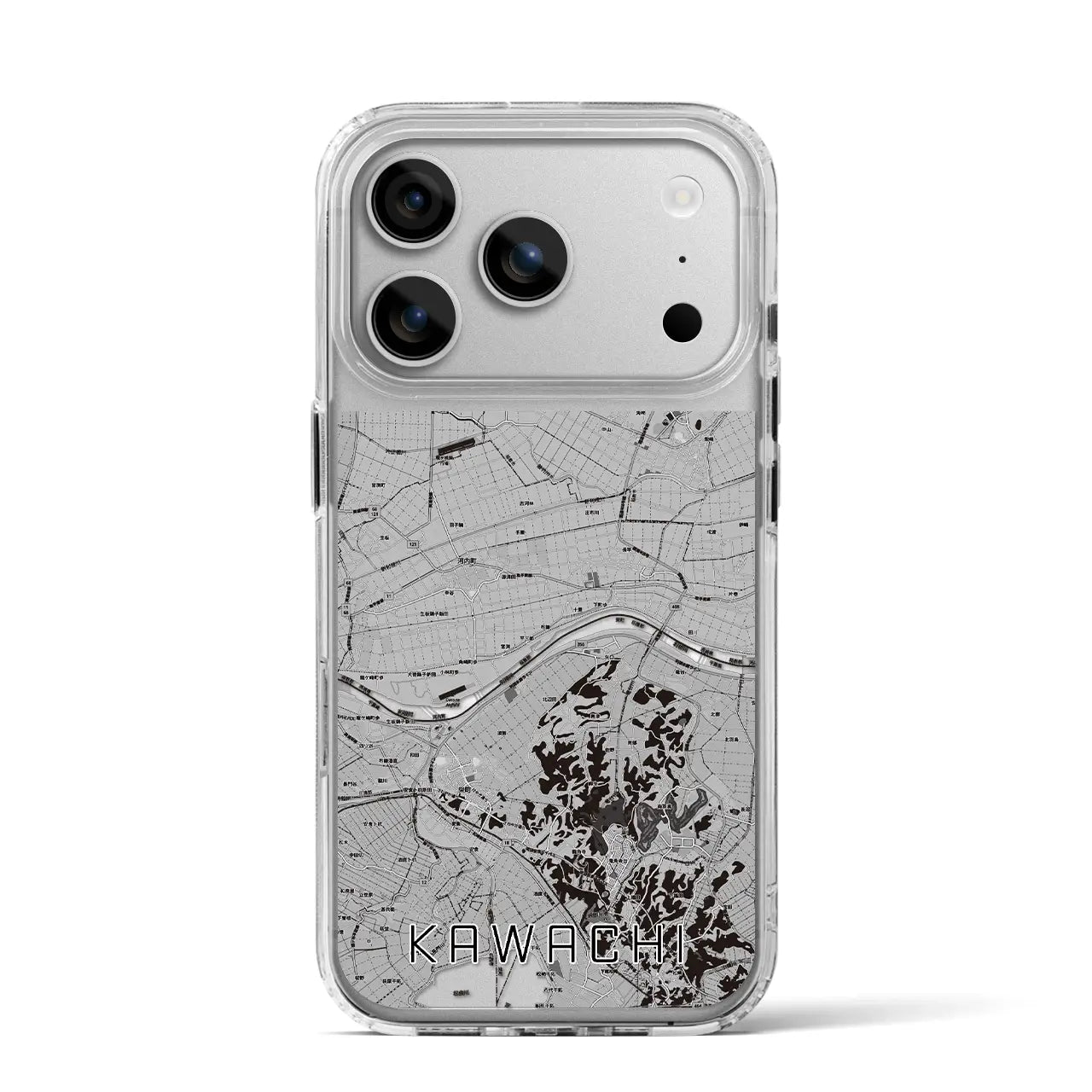 【河内（茨城県）】地図柄iPhoneケース（MagSafeタイプ）