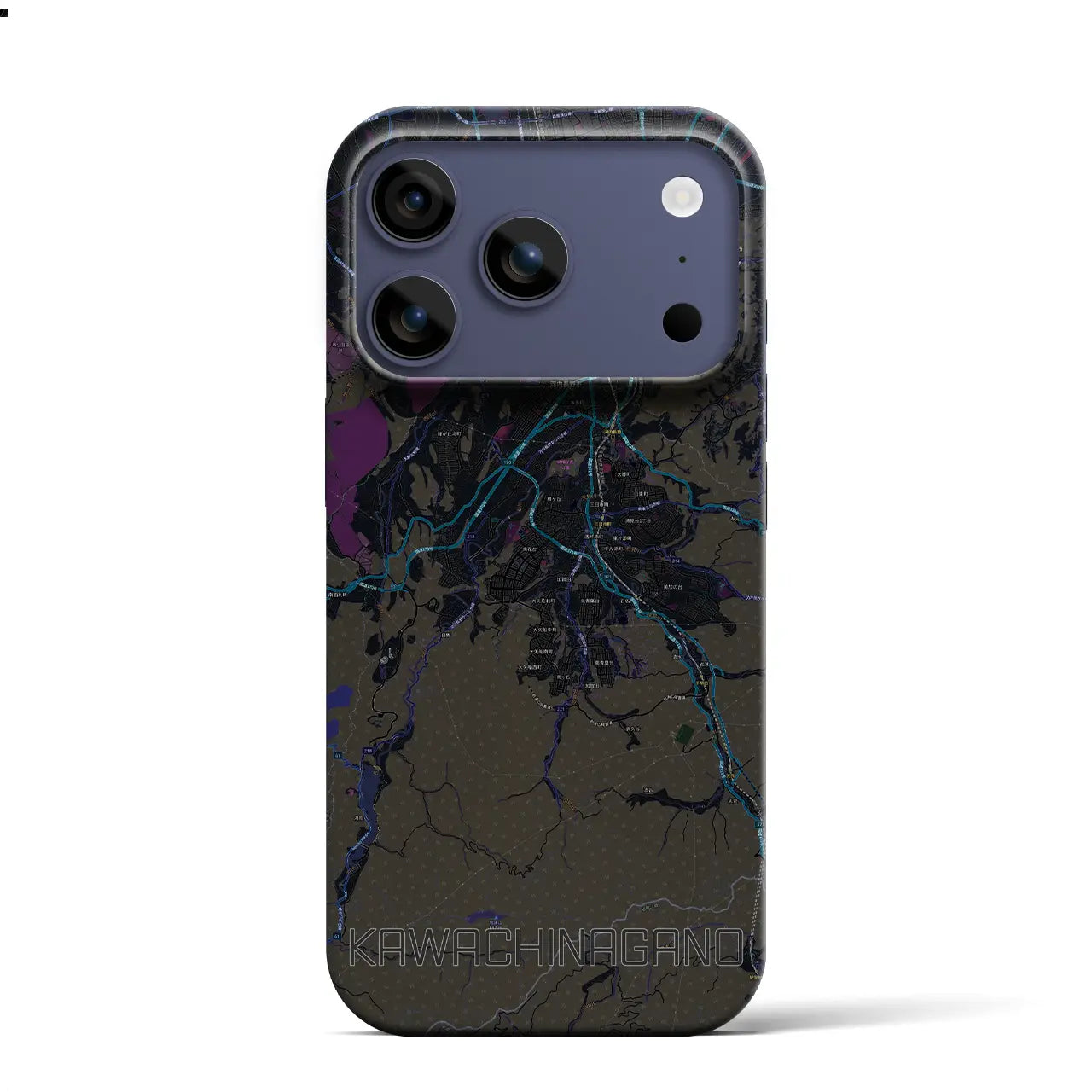 【河内長野（大阪府）】地図柄iPhoneケース（バックカバータイプ）