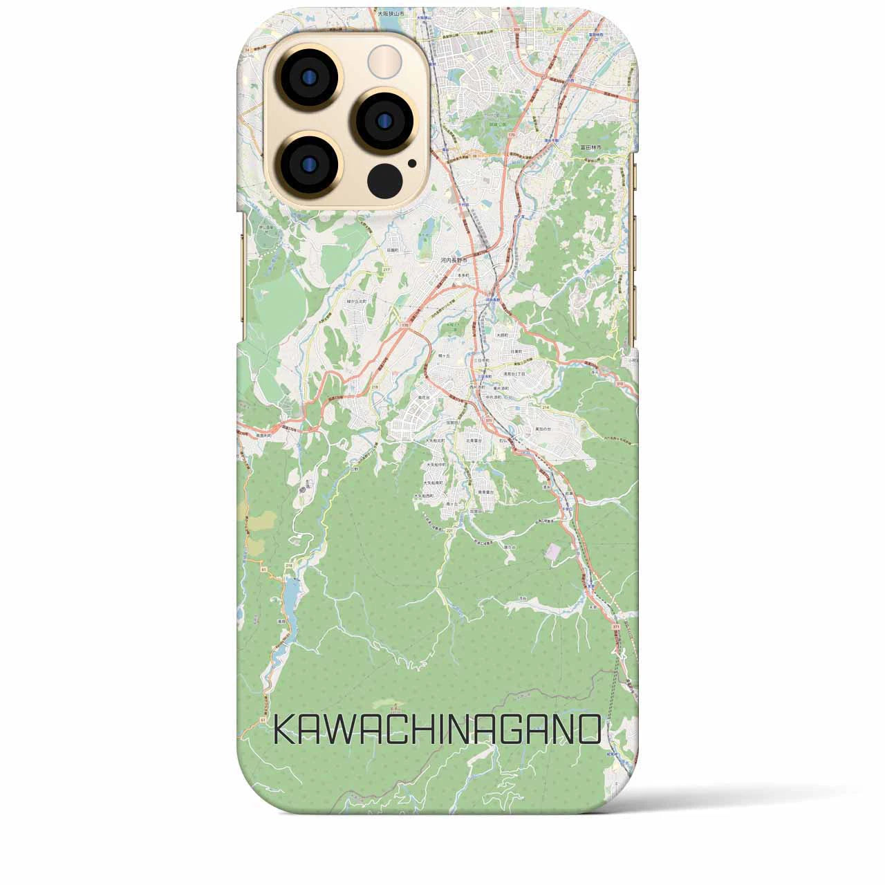 【河内長野（大阪府）】地図柄iPhoneケース（バックカバータイプ）