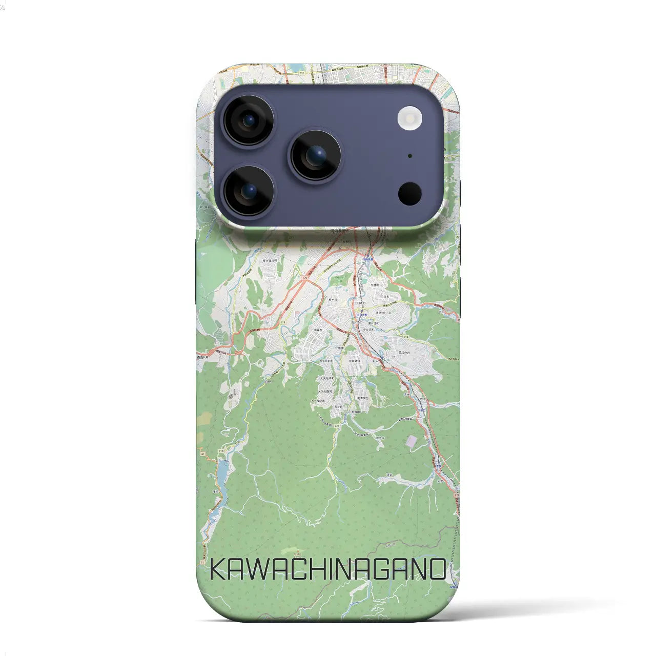 【河内長野（大阪府）】地図柄iPhoneケース（バックカバータイプ）
