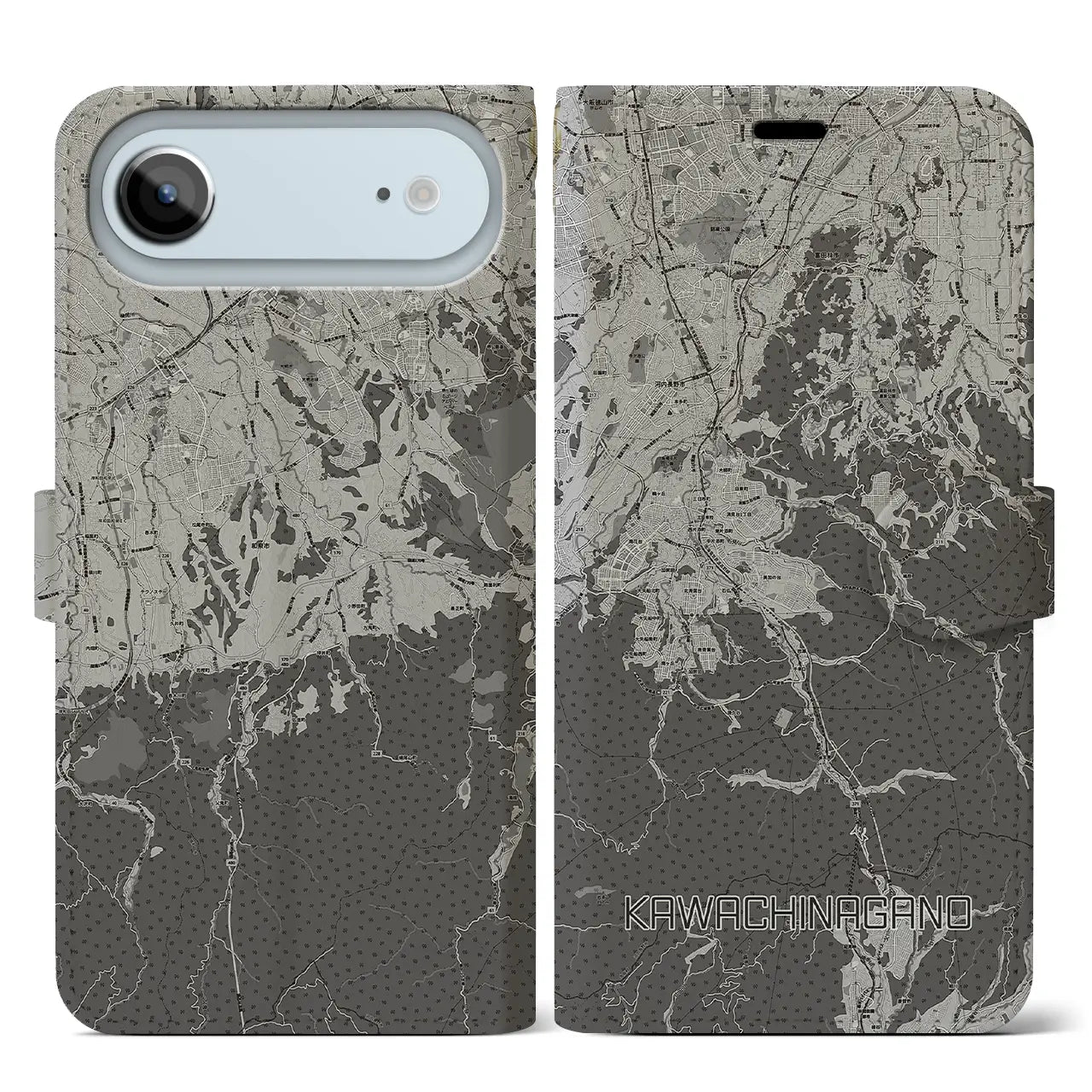 【河内長野（大阪府）】地図柄iPhoneケース（手帳タイプ）