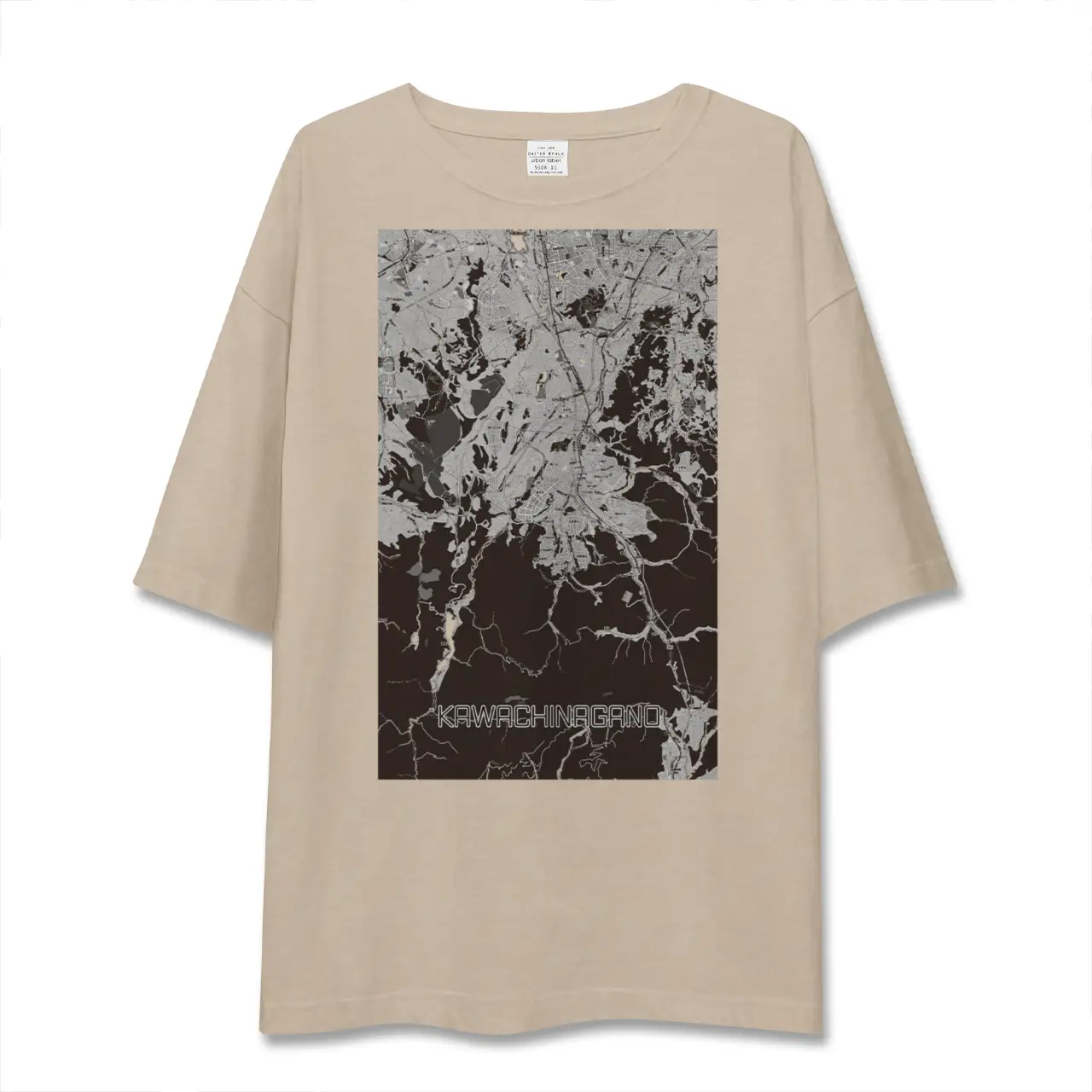 【河内長野（大阪府）】地図柄ビッグシルエットTシャツ