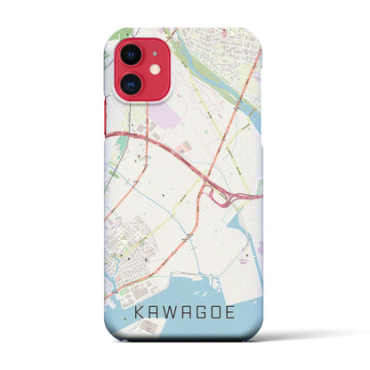 【川越（三重県）】地図柄iPhoneケース（バックカバータイプ）