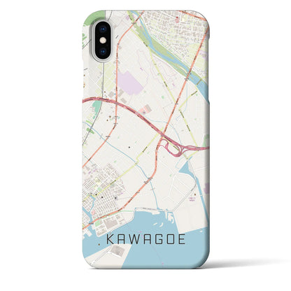 【川越（三重県）】地図柄iPhoneケース（バックカバータイプ）