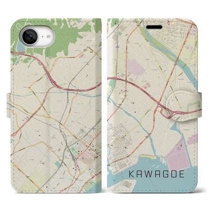 【川越（三重県）】地図柄iPhoneケース（手帳タイプ）