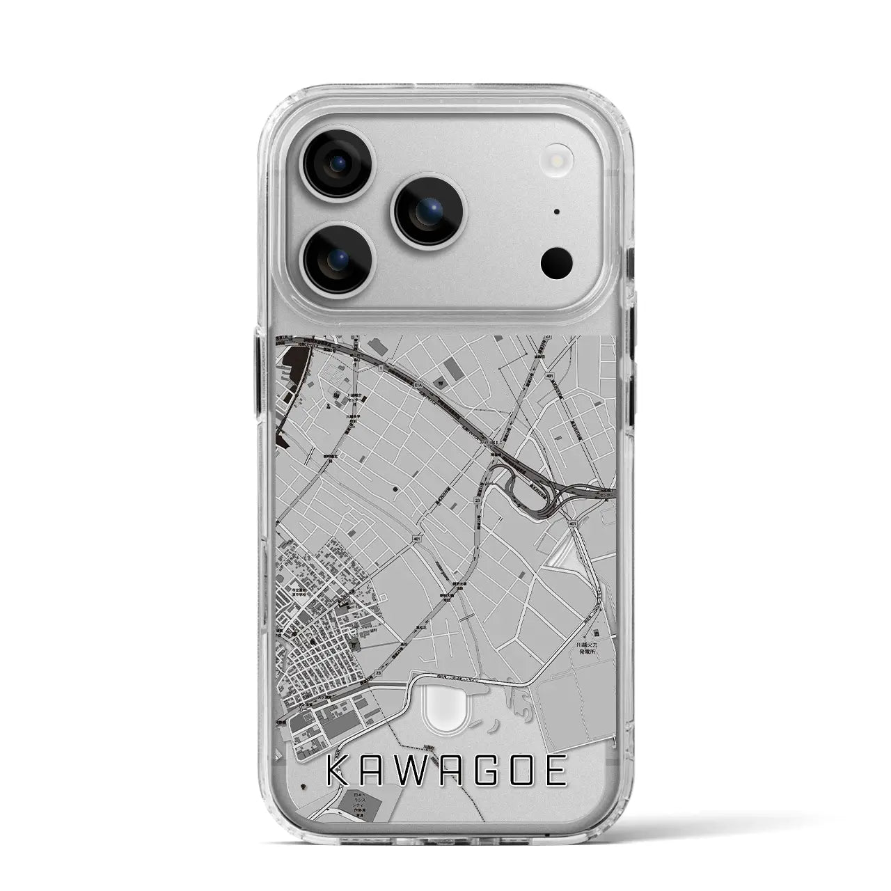 【川越（三重県）】地図柄iPhoneケース（MagSafeタイプ）