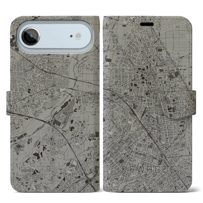 【川越（埼玉県）】地図柄iPhoneケース（手帳タイプ）