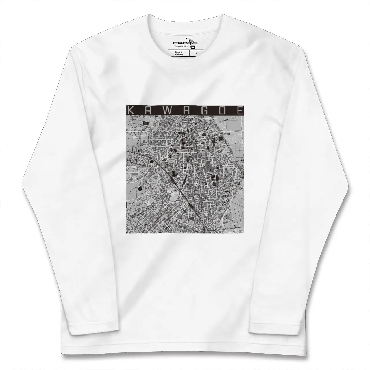 【川越（埼玉県）】地図柄ロングスリーブTシャツ
