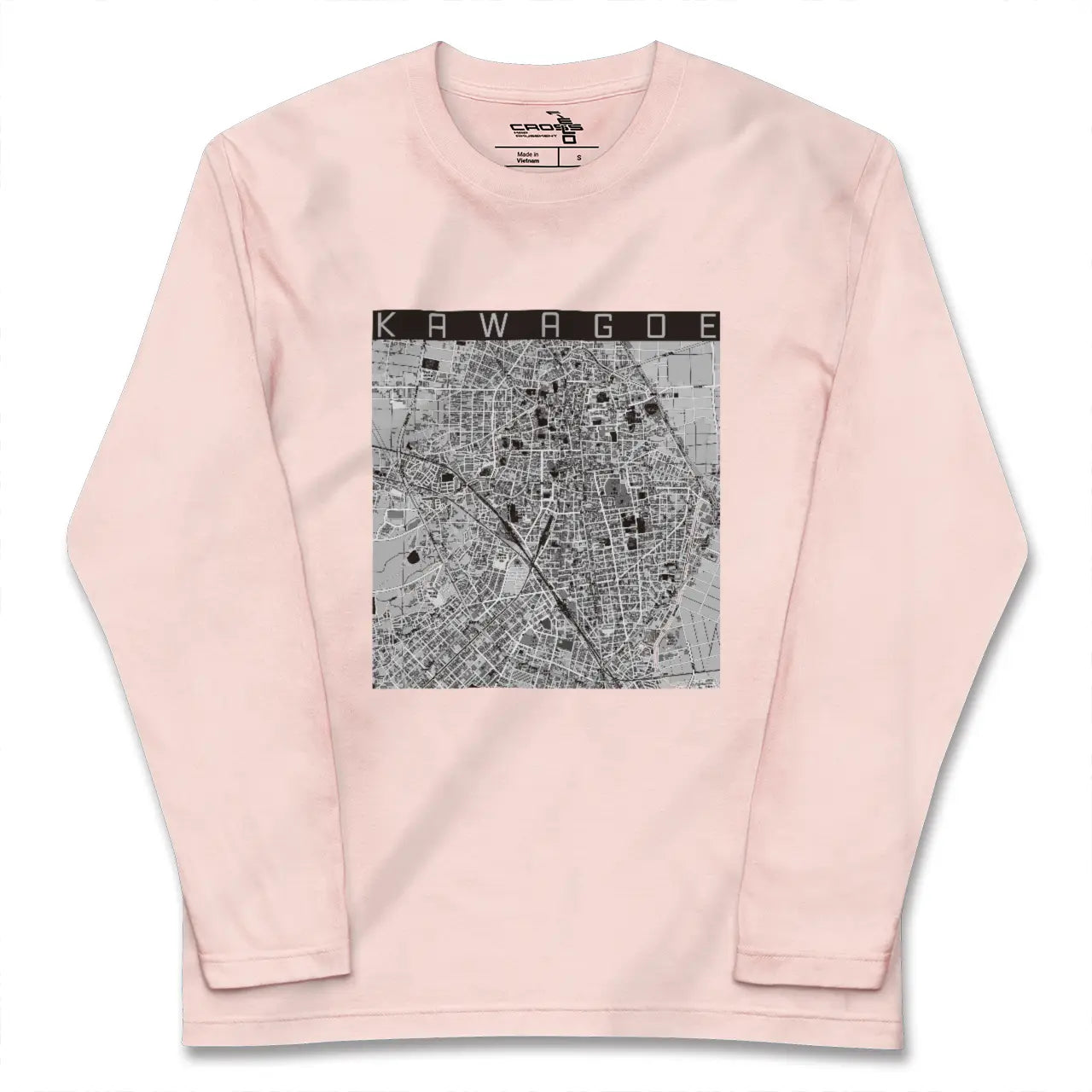 【川越（埼玉県）】地図柄ロングスリーブTシャツ