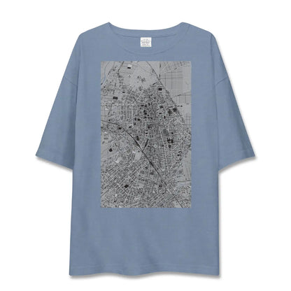 【川越（埼玉県）】地図柄ビッグシルエットTシャツ