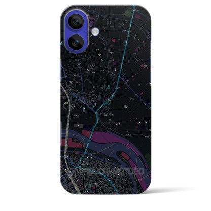 【川口元郷（埼玉県）】地図柄iPhoneケース（バックカバータイプ）