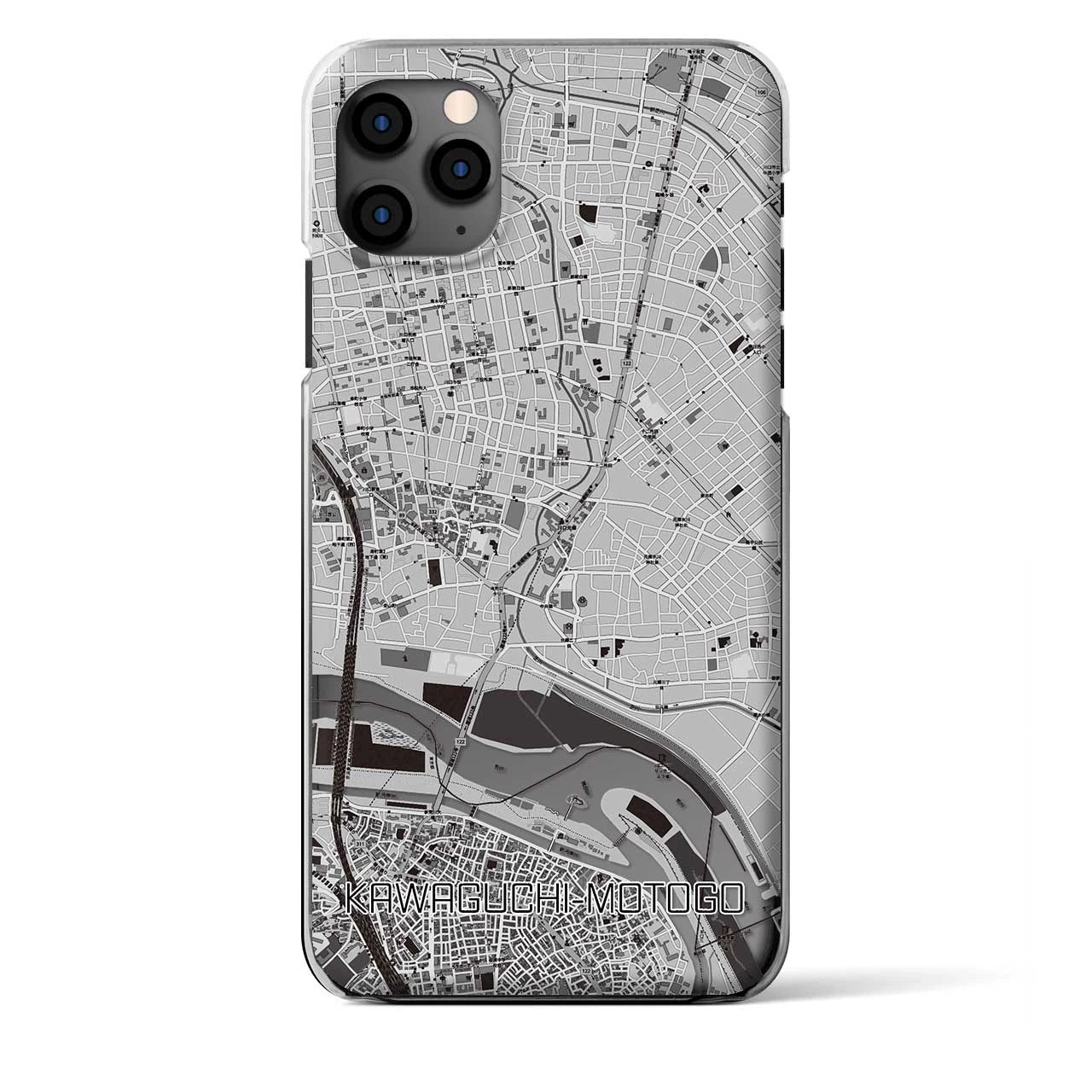 【川口元郷（埼玉県）】地図柄iPhoneケース（クリアタイプ）