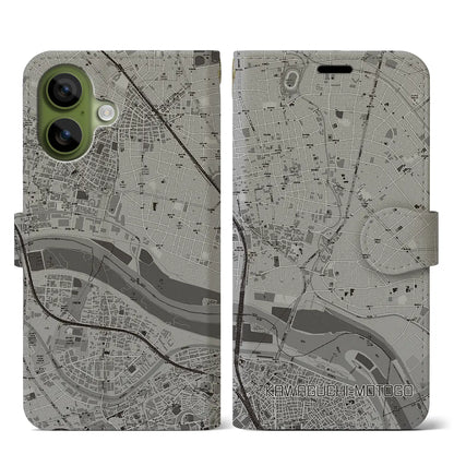 【川口元郷（埼玉県）】地図柄iPhoneケース（手帳タイプ）