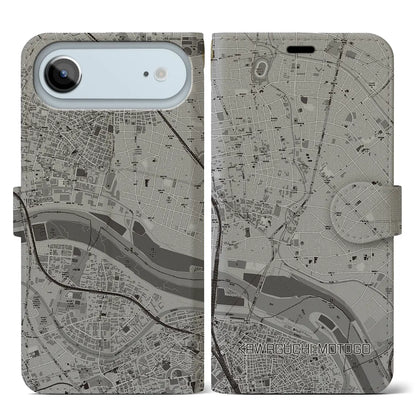 【川口元郷（埼玉県）】地図柄iPhoneケース（手帳タイプ）