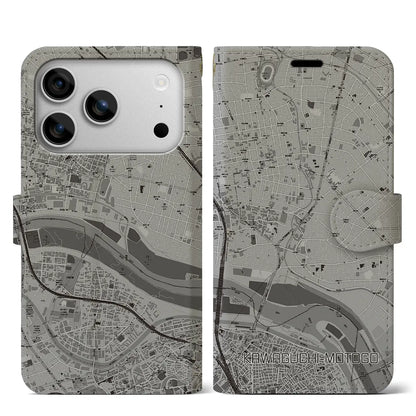 【川口元郷（埼玉県）】地図柄iPhoneケース（手帳タイプ）