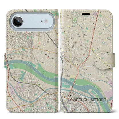 【川口元郷（埼玉県）】地図柄iPhoneケース（手帳タイプ）