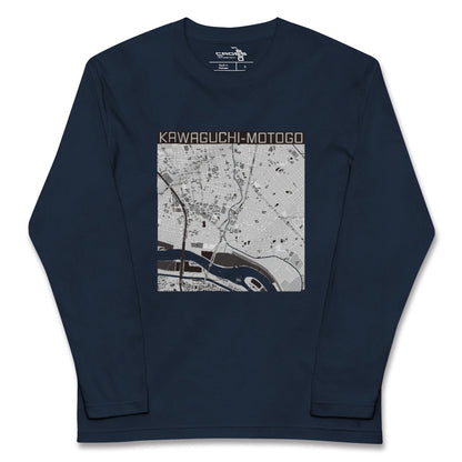 【川口元郷（埼玉県）】地図柄ロングスリーブTシャツ
