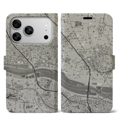 【川口（埼玉県）】地図柄iPhoneケース（手帳タイプ）