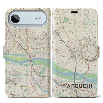 【川口（埼玉県）】地図柄iPhoneケース（手帳タイプ）