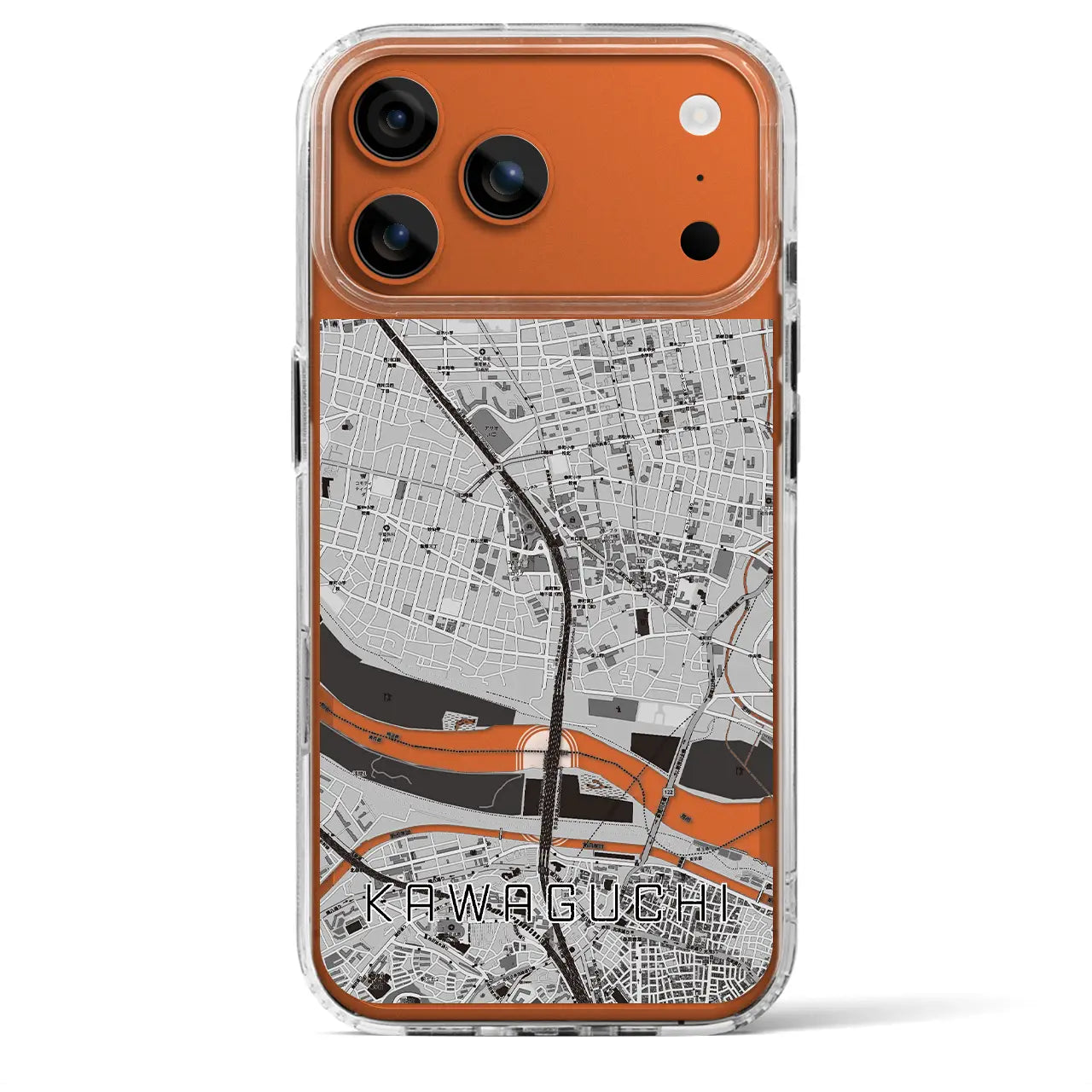 【川口（埼玉県）】地図柄iPhoneケース（MagSafeタイプ）