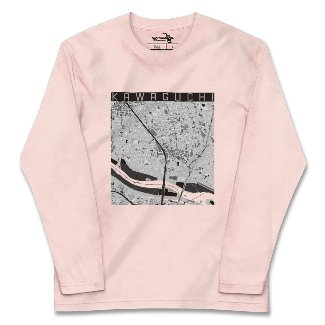 【川口(埼玉県)】地図柄ロングスリーブTシャツ