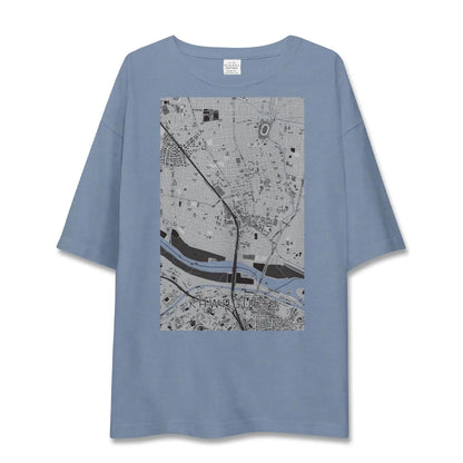 【川口（埼玉県）】地図柄ビッグシルエットTシャツ