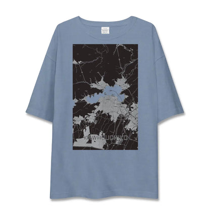 【河口湖（山梨県）】地図柄ビッグシルエットTシャツ