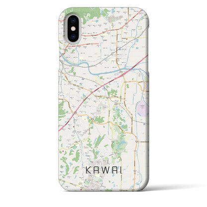 【河合（奈良県）】地図柄iPhoneケース（バックカバータイプ）