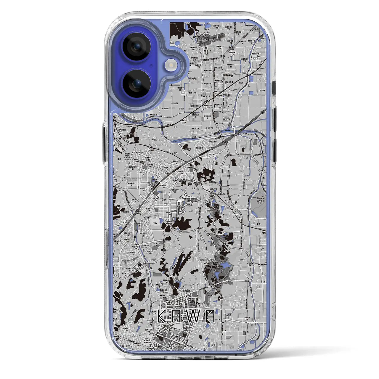 【河合（奈良県）】地図柄iPhoneケース（MagSafeタイプ）