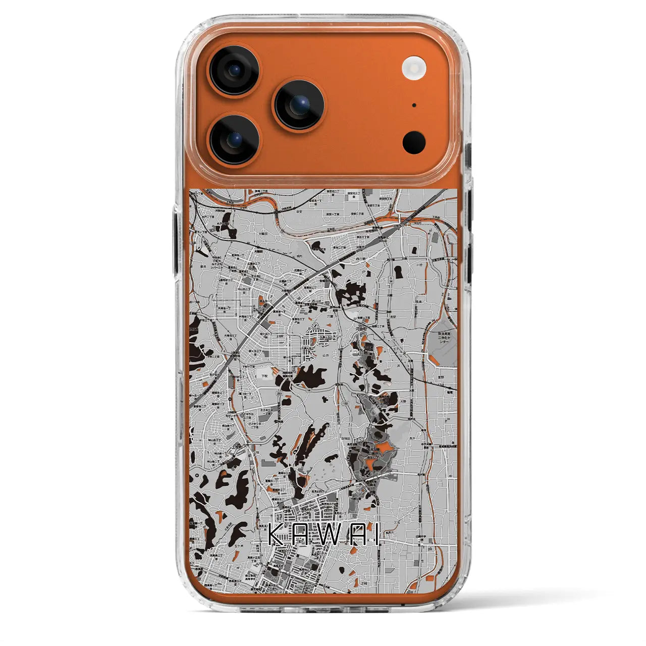 【河合（奈良県）】地図柄iPhoneケース（MagSafeタイプ）