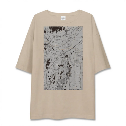 【河合（奈良県）】地図柄ビッグシルエットTシャツ