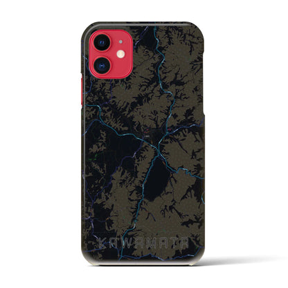 【川俣（福島県）】地図柄iPhoneケース（バックカバータイプ）