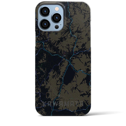 【川俣（福島県）】地図柄iPhoneケース（バックカバータイプ）