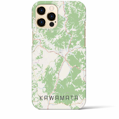 【川俣（福島県）】地図柄iPhoneケース（バックカバータイプ）