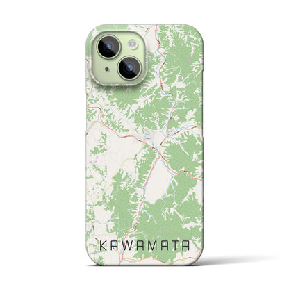 【川俣（福島県）】地図柄iPhoneケース（バックカバータイプ）