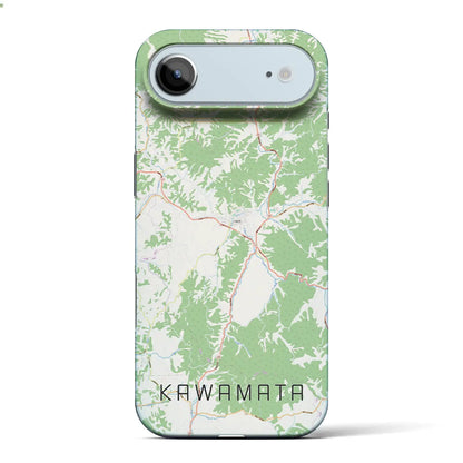 【川俣（福島県）】地図柄iPhoneケース（バックカバータイプ）