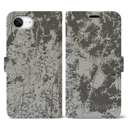 【川俣（福島県）】地図柄iPhoneケース（手帳タイプ）