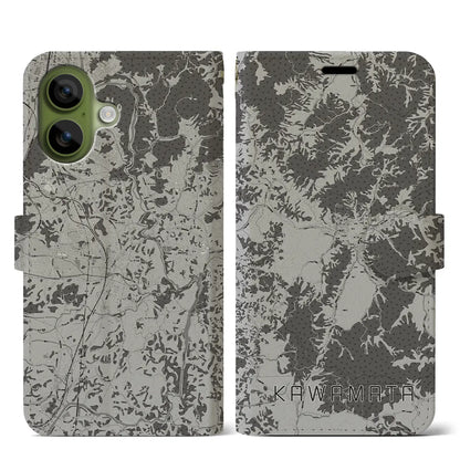 【川俣（福島県）】地図柄iPhoneケース（手帳タイプ）