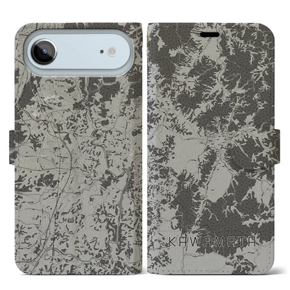 【川俣（福島県）】地図柄iPhoneケース（手帳タイプ）