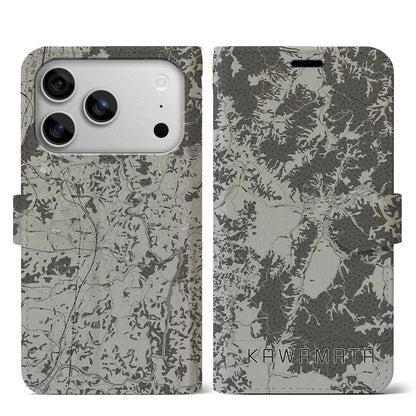 【川俣（福島県）】地図柄iPhoneケース（手帳タイプ）