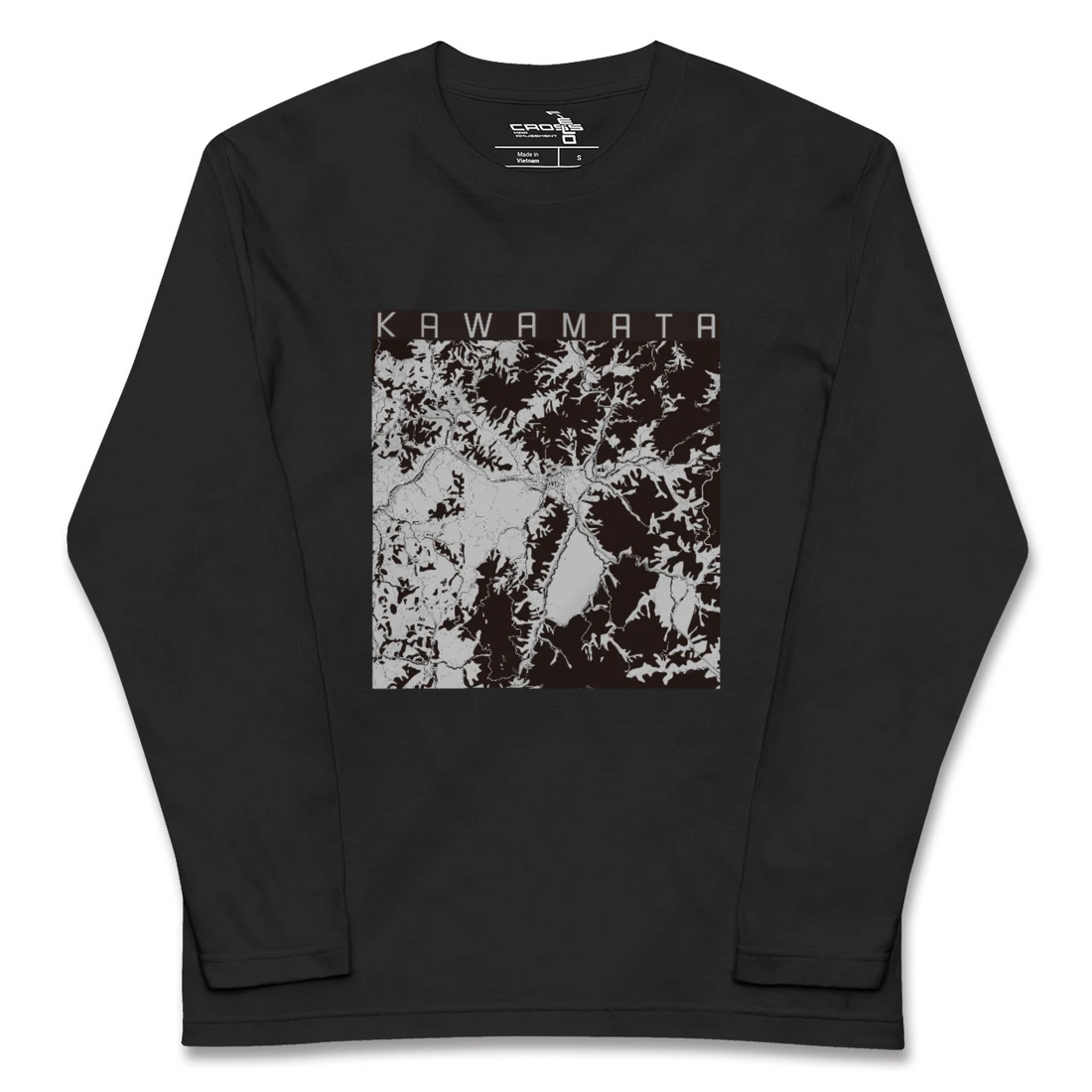 【川俣（福島県）】地図柄ロングスリーブTシャツ