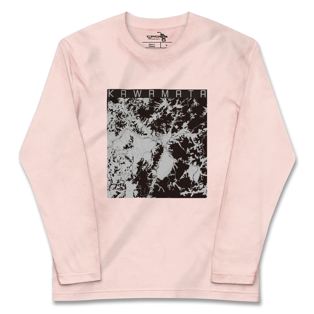 【川俣(福島県)】地図柄ロングスリーブTシャツ