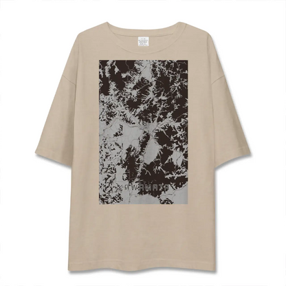 【川俣（福島県）】地図柄ビッグシルエットTシャツ