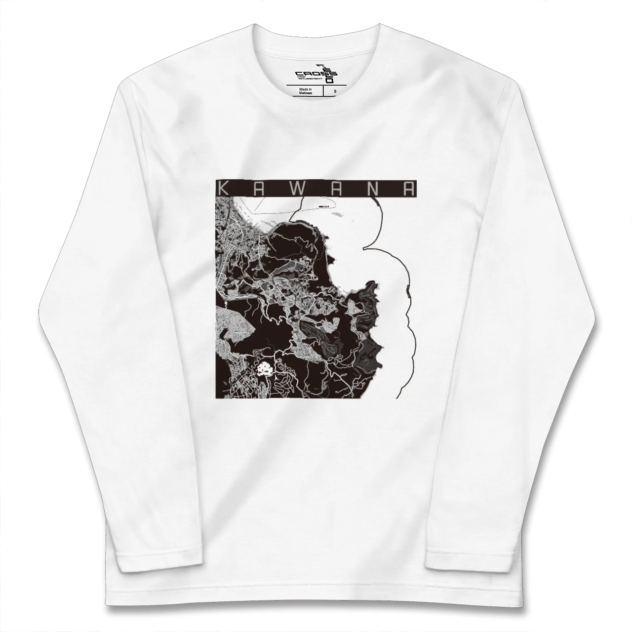 【川奈（静岡県）】地図柄ロングスリーブTシャツ