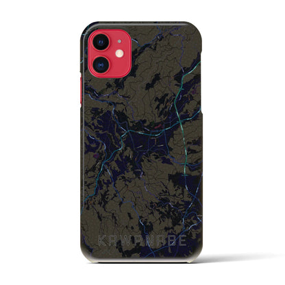 【川辺（鹿児島県）】地図柄iPhoneケース（バックカバータイプ）